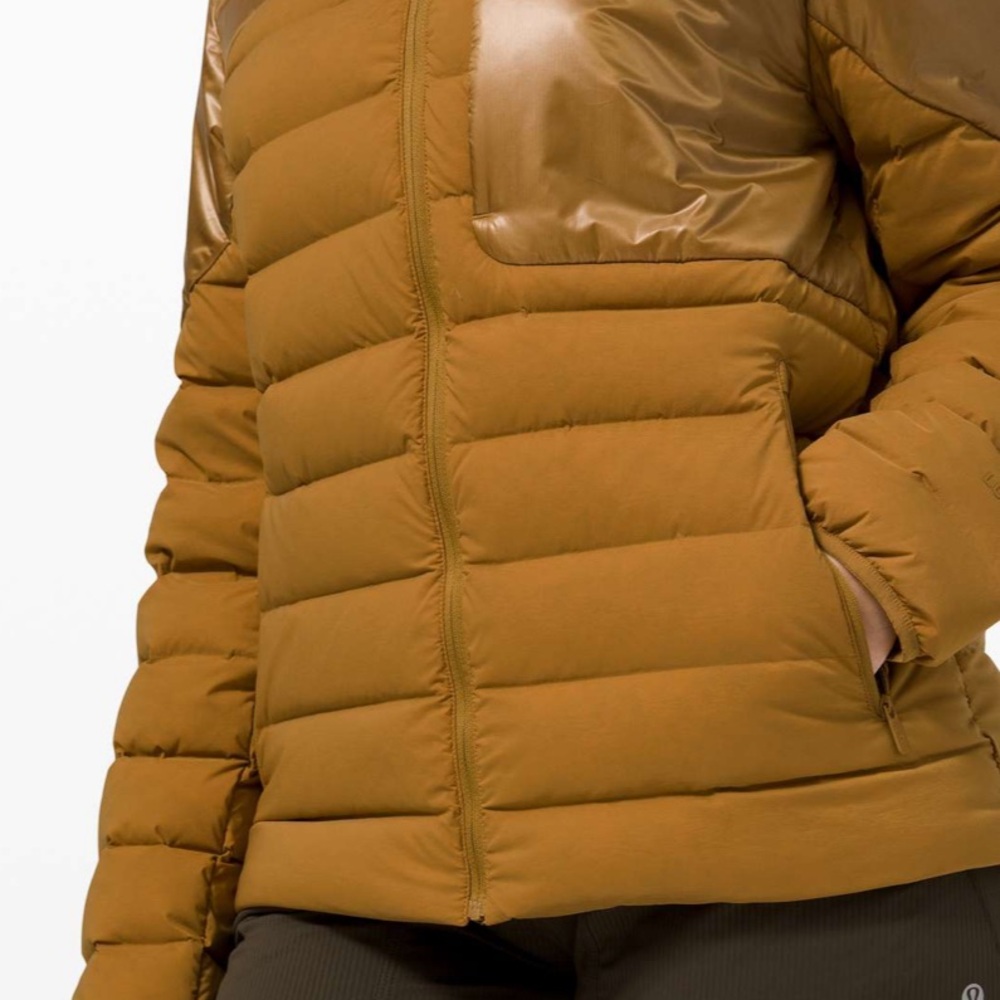 NWOT Lululemon Navigation Stretch Down Jacket In Spiced Bronze. Size: 2 - Picture 2 of 15